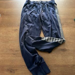Navy Blue Puma Mens Sweat Bottoms